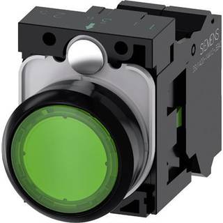 Siemens Lystryk 22mm rund green 24v