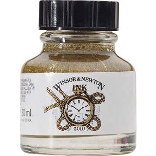 Winsor & Newton tegning bl?k 30 ml flaske sort dropper cap