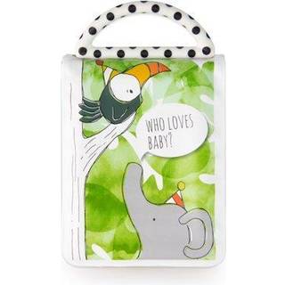 Sassy Developmental Look Book Foto Album High Contrast Colors and Patterns Drool Resistant sider Hold fotos