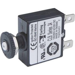 Automatsikring Blue Sea Systems Push Button Reset Only Quick Connect Circuit Breaker, 20 A, M5, 32 V DC