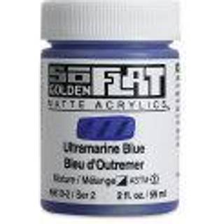 Soflat Matte akryl af Golden Ultramarine Blue 2 fl. oz. Krukke professionel akrylmaling semi-opaque