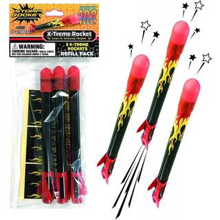 Stomp Rocket tilbehør - X-Treme raketter, 3 stk