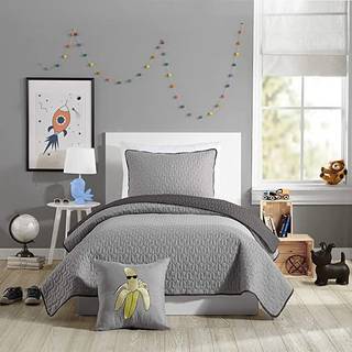 Coty Gray TW Quilt Set-2pc