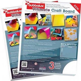 Floortex FPBU118WH2 CRAFTTEX Bubbalux White Craft Board-2-pakker med 3 bogstavsst?rrelsesark 8,5 x 11