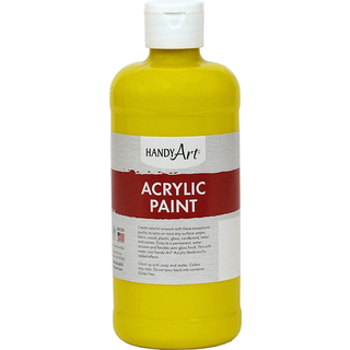 Praktisk kunststuderende akrylmaling 16 ounce krom gul