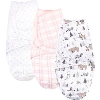 Hudson baby unisex baby quiltet bomuld swaddle wrap 3pk vinterskov 0-3 m?neder