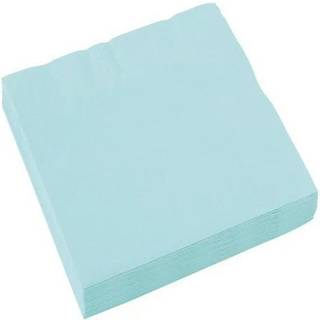 Servietter - Papir Lys Blå 33 x 33 cm 20 stk - 79835