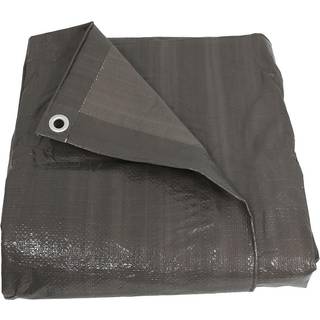 Sunnydaze 8x10 Multipurpose TARP - kraftig udend?rs plast reversibelt beskyttelsesd?kning - lamineret p? begge sider - m?rkegr?