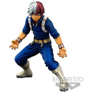 Banpresto - My Hero Academia World Figur - Colosseum Modelling Academy - Super Master Stars Piece - The Shoto Todoroki - To dimensioner