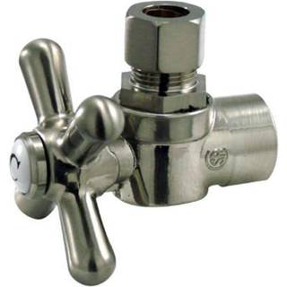 Kingston Brass CC43208X 1/2 """" Sved 3/8 """" O.D. Komprimeringsvinkelafbrydelsesventil b?rstet nikkel
