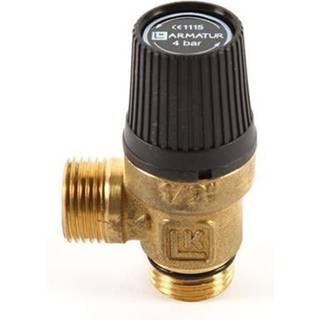 Sikkerhedsventil til vandvarmer Regular, 4 bar