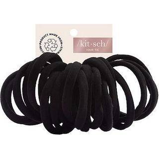 KITSCH - HÅRELASTIK 20 STK - BLACK - ECO-FRIENDLY RECYCLED NYLON - hårelastik - KITSCH - StudioBuus
