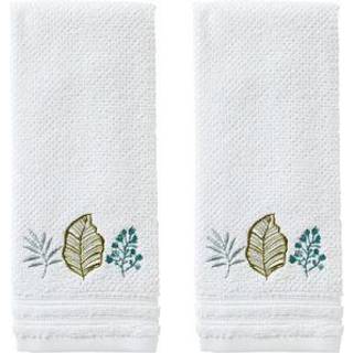 SKL Home Sprouted Palm H?ndkl?det Indstil hvidt 2 t?lling