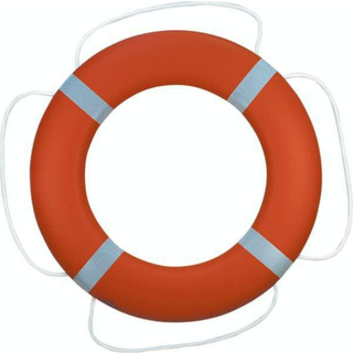 Redningskrans Fristad Plast FP450, Ø73/45 cm, orange, 2.1 kg