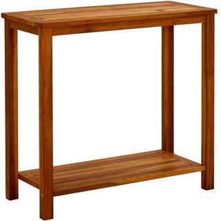 konsolbord til haven 80x35x75 cm massivt akacietræ