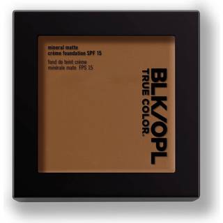 BLK/OPL Mineral Matte CRME Powder Foundation SPF 15 Amber - beriget med aloe og vitaminer C&E grusomhedsfri