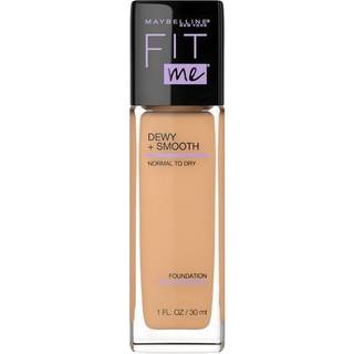 Maybelline Fit Me Dewy + Smooth Liquid Foundation Makeup Sun Beige 1 Count (emballage kan variere)