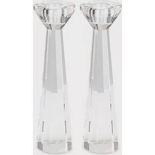 Badash Park Avenue Crystal Candlestick indehavere - S?t med 2 koniske lysholdere - smukke h?ndlavede krystal accenter perfekt til moderne eller t