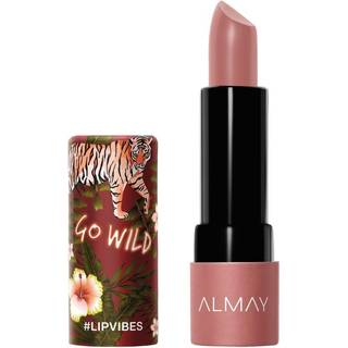 Almay Lip Vibes Lbestift med E-vitaminolie & Sheasmr mat cremefinish Hypoallergen Go Wild 0,14 Oz
