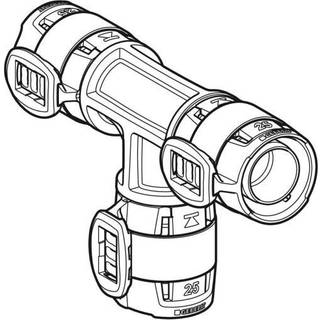 Geberit Flowfit T-Stykke Lige Ppsu 50Mm