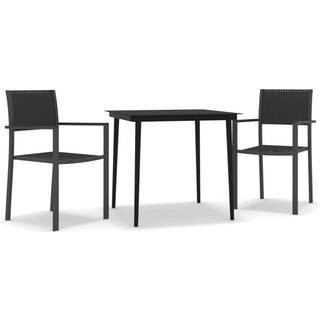 Spisebordssæt Til Haven 5 Dele - 2 / Sort / 80 cm bordlængde