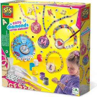 SES Creative Smykker Bogstaver og diamant glitter