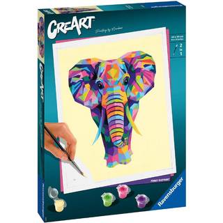 CreArt Paint by Numbers - Funky Elephant