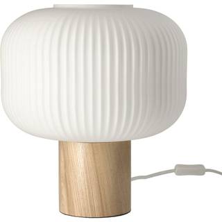 Scandi Living Fair bordlampe 34,5 cm Frosted glas-ask