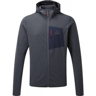 Mountain Equipment Lumiko Hooded Jacket Fleecejakke Herrer størrelse XL farve grå/blå