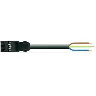 Wago Tilslutningskabel 3g1,5 han pvc sort 3m
