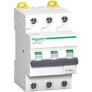 Schneider Kombiafbryder ic60 3p 25a 30ma c 6ka kl a