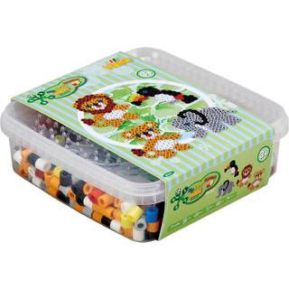 Hama Maxi 600 perler og 2 stiftplader - løve og elefant (På lager i butik)