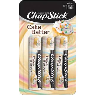 Chapstick Cake Batter Limited Edition Flavored Lip Balm Tube - 0,15 oz (pakke med 3)