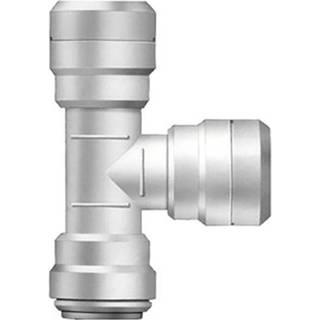 T-kobling Whale Equal Tee, plast, Whale Quick Connect 15 mm (WS15) (indvendig), hvid, 100-pak