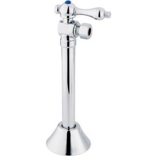 Kingston Brass CC83201 1/2 """" Sved 3/8 """" O.D. Komprimeringsvinkelafbrydelsesventil med 5 """" Udvidelsespoleret krom