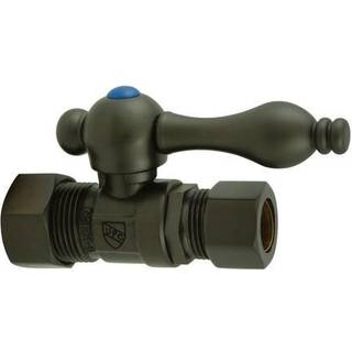 Kingston Brass CC44455 5/8 """" O.D. Komprimering 1/2 """" O.D. Komprimering lige lukningsventilolie gnides bronze