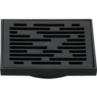 Kingston Brass BSF6310MB Vandcourtransit 4 """" Square Grid Bruser Drain Matte sort