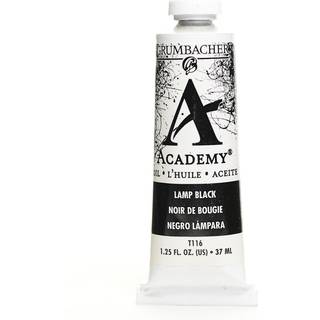 Grumbacher Academy Oil Paint 37ml/1,25 ounce Lamp Black (T116)