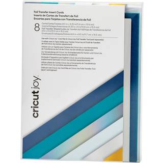Cricut Joy A6 Foil indsætningskort 8-pak (blue lagoon)