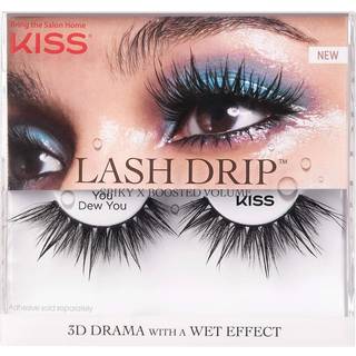 Kiss Lash Dryp falske ?jenvipper Spiky X Boosted Volume Unik v?dt look Hydreret effekt Multi-l?ngde genudvikelig falske ?jenvipper Vispy Crisscro