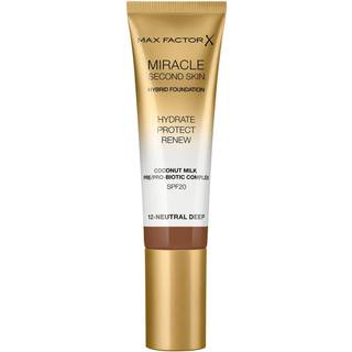 Max Factor Miracle Second Skin Foundation 12 Neutral Deep