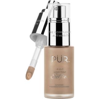PR Minerals 4-i-1 älskar din selfie longwear foundation & concealer full täckning flytande foundation fuktande formel grymhet gratis