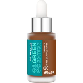 Maybelline Green Edition Superdrop Toned Oil Base Makeup Justerbar Natural Coverage Foundation Formuleret med Jojoba & Marula Oil 90 1 Count