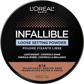 L'Oreal Paris Infallible Toned Loose indstillingspulvere Matte finish Letv?gt Ingen hvide st?bte 2 nuancer fra lys til dyb gennemskinnelig medium