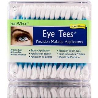 Fran Wilson Eye Tees Bomuldspinde 80 stk - Dobbelt-sidede præcisionsmakeup-applikatorer med spidse og runde ender til blending
