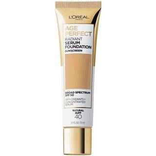 L'Oreal Paris Age Perfect Radiant Serum Foundation med SPF 50 Natural Buff 1 Ounce