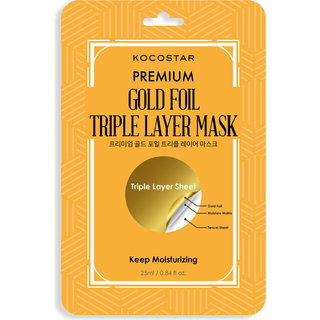 Kocostar Premium Gold Foil Triple Layer Mask 25 ml