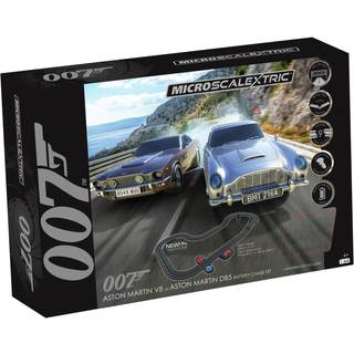 Micro Scalextric, James Bond 007, racerbane m/ 2 biler [Levering: 1-2 dage]