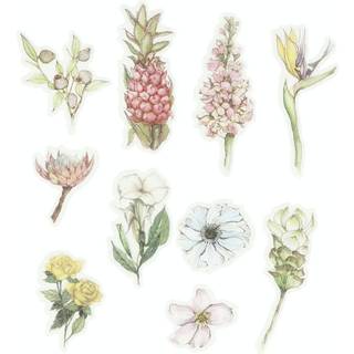 Washi Stickers med Blomster - 30 stk. i 25-60 mm