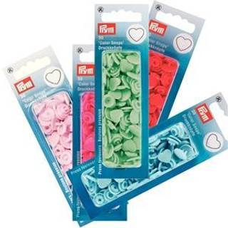 Prym trykknap, pink hjerte, Color Snaps